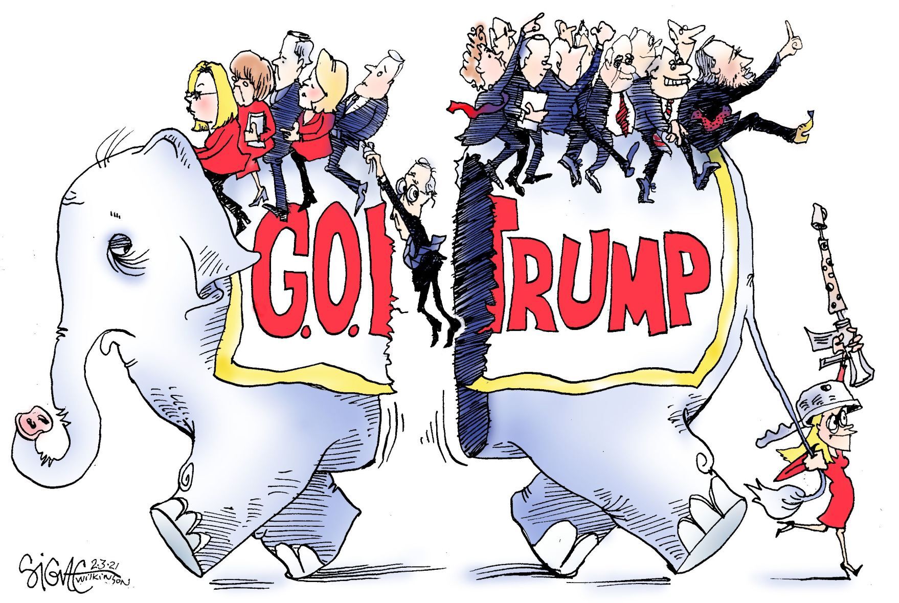 Signe Wilkinson cartoon